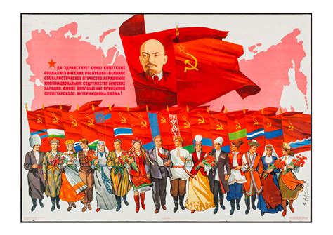 Long Live The Union Of The Soviet Socialist Republics Soviet Poster