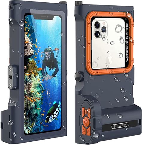 Shellbox Ip68 Waterproof Phone Casebluetooth Underwater Phone Pouch