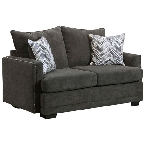 Behold Home Chevy Charcoal Loveseat Great American Home Store Tn And Ms