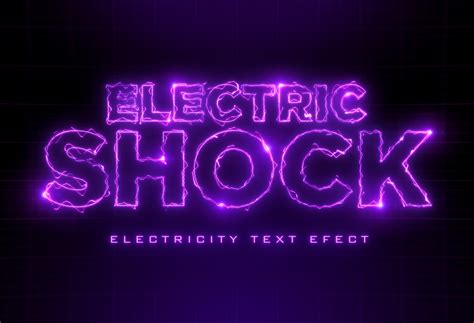 Electric Text Effect on Behance