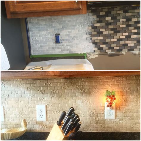 The glass backsplash trend is spreading like wildfire across kitchen remodels in america, and for good glass can accumulate dirt and dust over time, but can be easily cleaned with any general tile. Yes, you can paint tile backsplash! | Painting tile, Tile backsplash, Creative painting