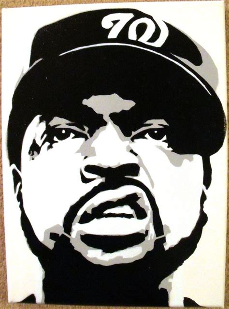 Ice Cube Stenciled Canvas By Cronenz On Deviantart Arte De Silueta