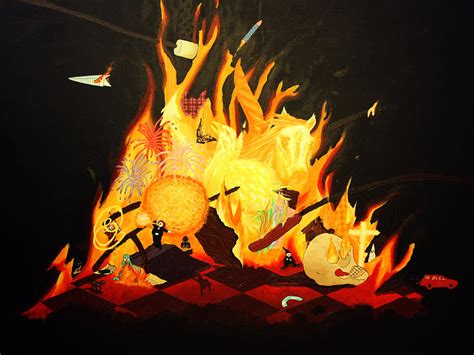 Bonfire Painting By Lisa Ng