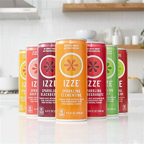 Izze Sparkling Juice Pomegranate 84 Fl Oz Pack Of 12 Pricepulse