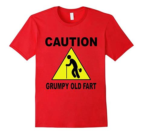 Caution Grumpy Old Fart Funny Grand Dadfather T Shirt Rt Rateeshirt