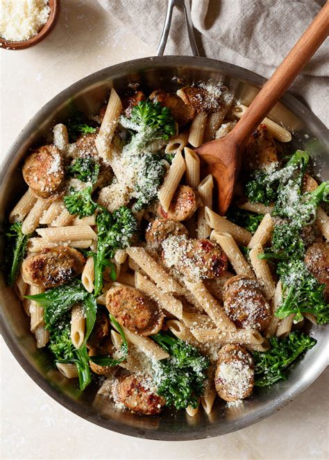 Whole Grain Pasta With Broccoli And Chicken Sausage Fork Knife Swoon