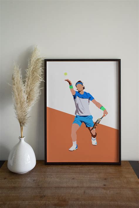 Rafael Nadal Poster Tennis Posters Roland Garros Rafael Etsy
