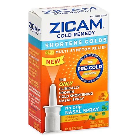 Zicam® Cold Remedy 5 Fl Oz No Drip Nasal Spray Bed Bath And Beyond