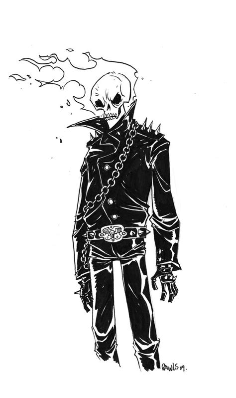 Ghost Rider Sketch By Darrenrawlings On Deviantart
