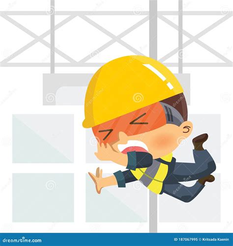 Vector Illustration Safety Accident Industrial Safety Stock Vector Ai