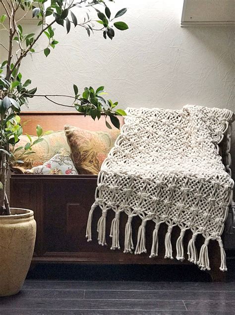 Bohemian bedroom decor has become one of the most coveted aesthetics on pinterest and a little visual research should go a long way in helping you understand what you want from your bohemian add this cozy rug to your space for the ultimate boho feel. Macrame Bedrunner/ boho bedroom décor/bedrunner/macrame ...