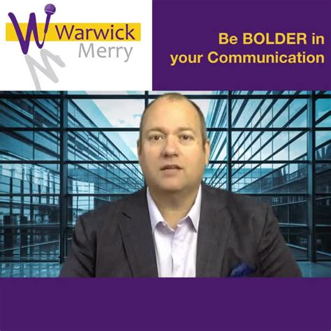 Warwick Merry Csp Cvp On Linkedin Communicate Bold