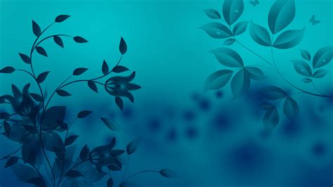 Mistique Blue Flower Background Hd Slide Backgrounds