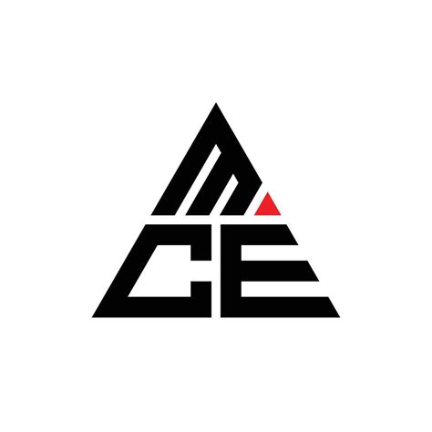 Mce Triangle Letter Logo Design With Triangle Shape Mce Triangle Logo