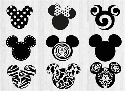 Micky Mouse Ears Svg Dxf Disney Cutting File Svg Micky