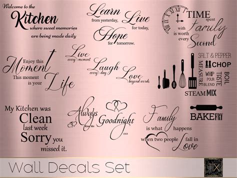 The Sims Resource Wall Decals Set