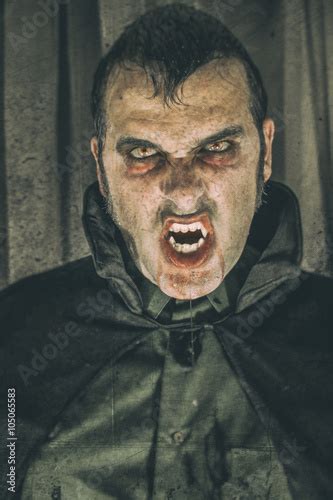 Vampire Dracula Horror Male Vampire Portrait Edited With Vintage