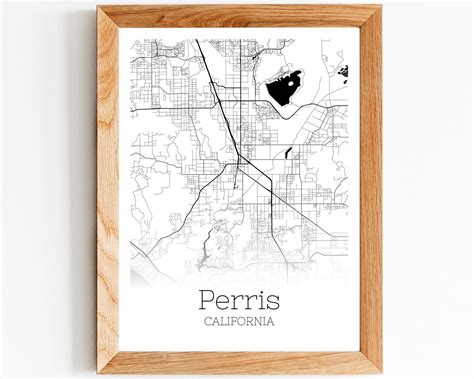 Perris Map Instant Download Perris California City Map Etsy