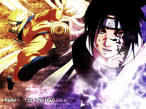 Naruto Wallpaper Naruto Vs Sasuke Minitokyo