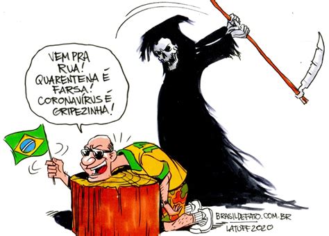 Bolsonaristas Coronavirus Covid 19 Brasil De Fato Pandemia Latuff