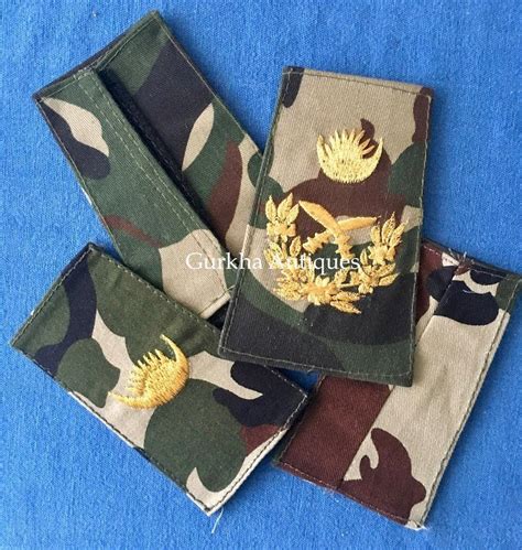 √ Nepal Army Rank Insignia Va Navy Usa