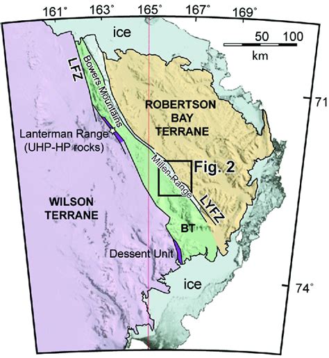 Geological Map Of Northern Victoria Land Showing The Distribution Of