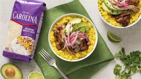 Mojo Chicken And Yellow Rice Bowl Recipe Carolina® Rice