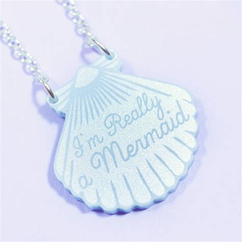 Mini Mermaid Shell Necklace By I Love Crafty