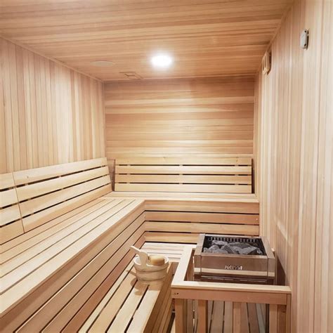 Finnish Sauna Builders 4 X 5 X 7 Pre Built Outdoor Sauna Kit With C