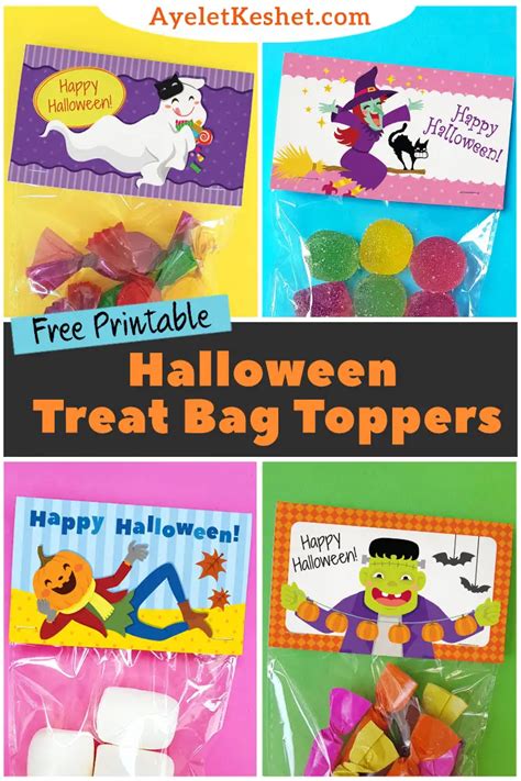 Free Printable Halloween Treat Bag Toppers For Kids Ayelet Keshet