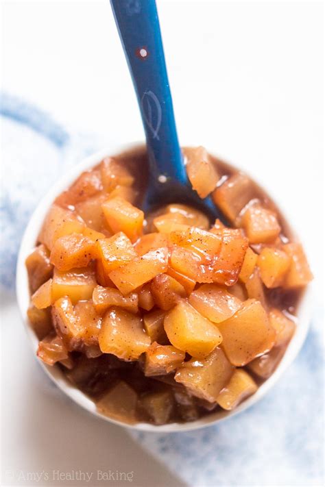 This homemade apple pie filling is made with sliced granny smith apples, brown sugar, spices and butter, all simmered together until thickened. Slow Cooker Apple Pie Filling | Amy's Healthy Baking