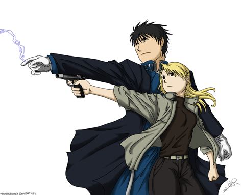 Roy Mustang And Riza Hawkeye By Nerovanderhaven On Deviantart