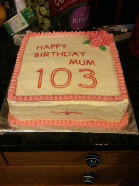 103rd Rose Birthday Cake