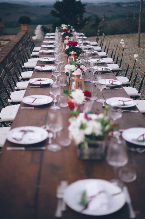 Leyna And Michael S Intimate Outdoor Tuscan Wedding