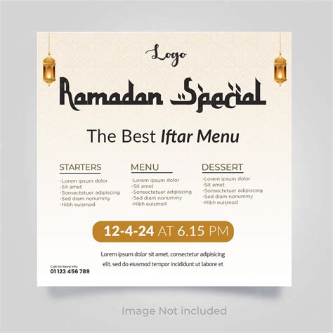 Premium Psd Ramadan Iftar Party Social Media Post Design Template
