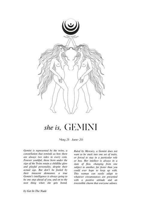 Gemini Goddess Print Etsy