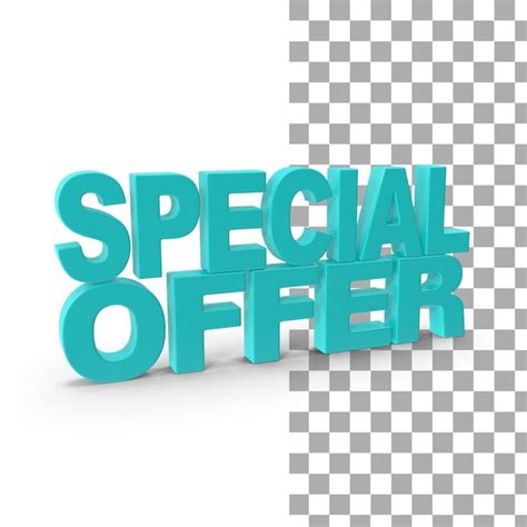 Premium Psd Special Offer 3d Render Premium Psd