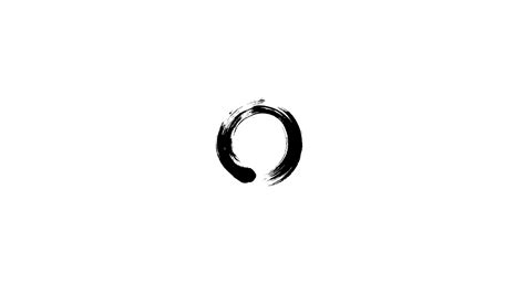 Circles Enso White Background Wallpapers Hd Desktop And Mobile