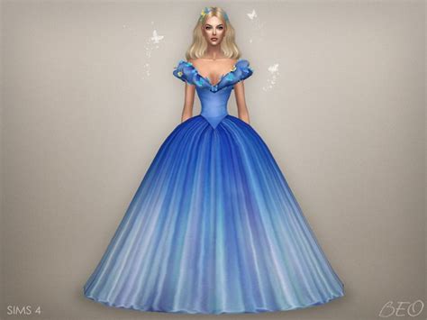Cinderella 2015 Butterflies Dress By Beo Creations Sims 4 Wedding