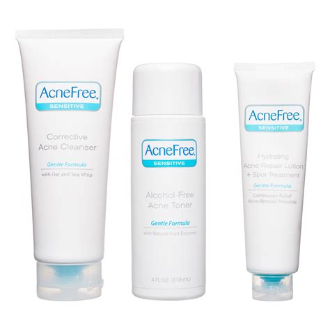 Acnefree Sensitive Skin 24 Hour Acne Clearing System 3 Pc Walmart