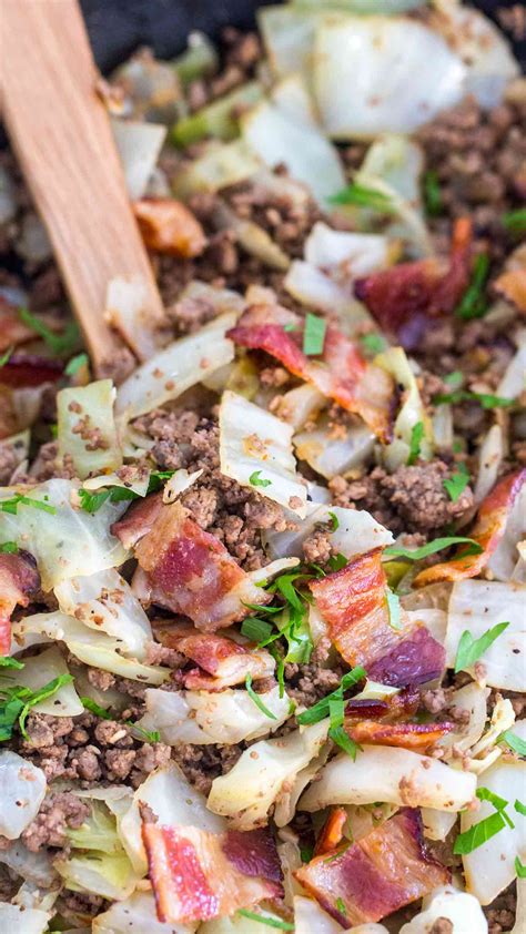 Ground Beef and Cabbage in One Pan. Easy & Quick Recipe ...