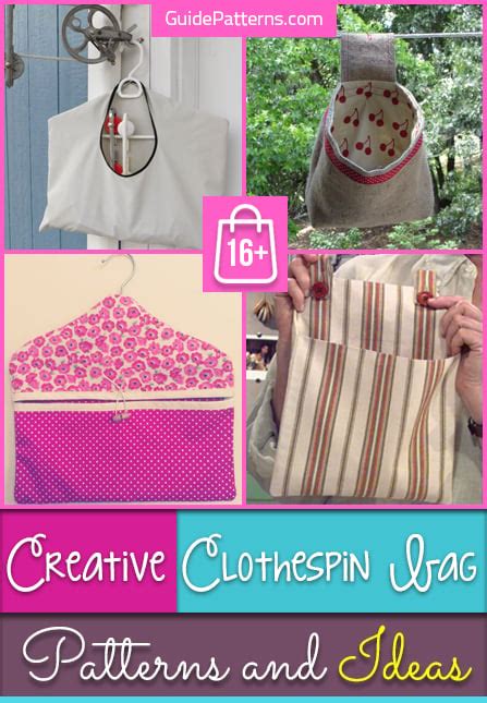 16 Creative Clothespin Bag Patterns And Ideas Guide Patterns