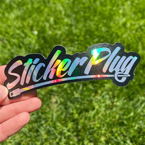 Holographic Stickers Sticker Plug