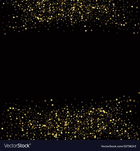 Gold Glitter Texture On A Black Background Vector Image