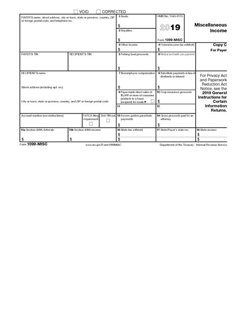 Blank Fillable 1099 Form Printable Forms Free Online