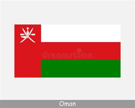 National Flag Of Oman Omani Country Flag Sultanate Of Oman Detailed