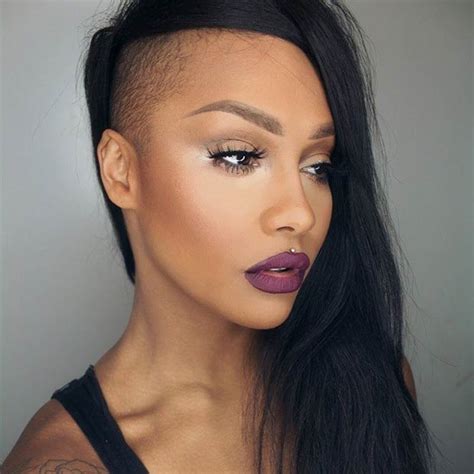 Do you have two different hair types? 23 Most Badass Shaved Hairstyles for Women | StayGlam