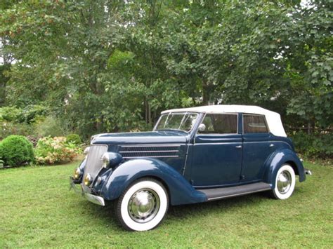 Most 4 door convertible cars use solid door frames to add rigidity to the chassis and have a fabric roof that rolls back in between. 1936 Ford Four Door Convertible for sale - Ford Ford 4 ...
