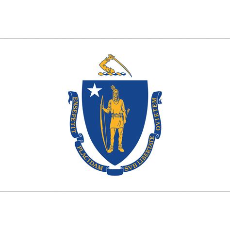 Flag Of Massachusetts Massachusetts State Flag For Sale Colonial Flag