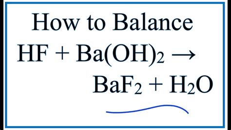 What Is The Net Ionic Equation For Neutralization Reaction Between Hf